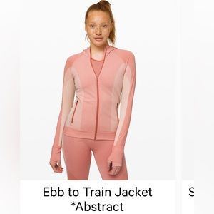 Lululemon Ebb to train jacket size 10
